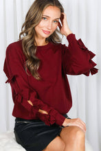 Load image into Gallery viewer, Bow Embellished Long-Sleeve Crew Neck Knit Sweater