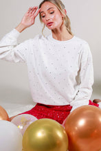 Load image into Gallery viewer, Rhinestone Accent Knitted Sweater Top