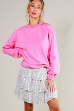Load image into Gallery viewer, Rhinestone Accent Knitted Sweater Top