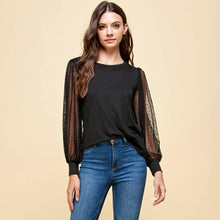 Load image into Gallery viewer, Top with detailed Laced Sleeves
