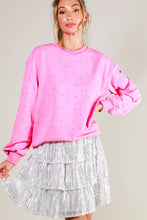 Load image into Gallery viewer, Rhinestone Accent Knitted Sweater Top

