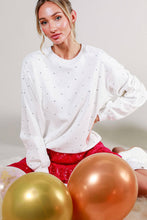 Load image into Gallery viewer, Rhinestone Accent Knitted Sweater Top
