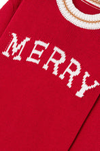 Load image into Gallery viewer, MERRY Color Block Drop Shoulder Christmas Sweater | S-XL
