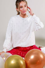 Load image into Gallery viewer, Rhinestone Accent Knitted Sweater Top
