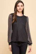 Load image into Gallery viewer, Mix Media Holiday Shinny Top
