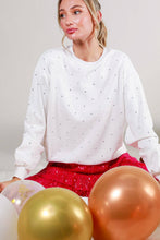 Load image into Gallery viewer, Rhinestone Accent Knitted Sweater Top
