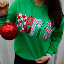 Load image into Gallery viewer, Green Merry Christmas Sweatshirt
